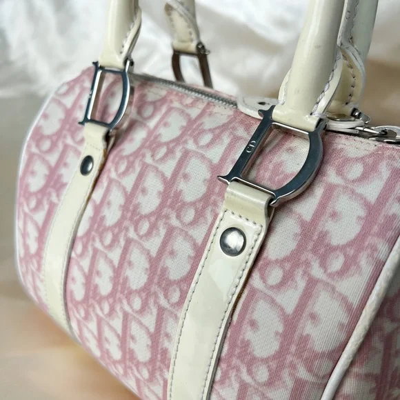 Rare Dior Pastel Pink Boston Bag - Picture 2 of 16